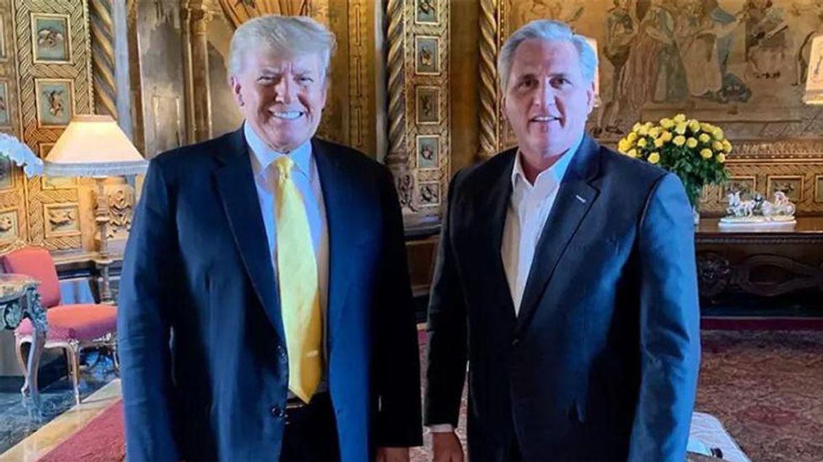 'It's just shameful': Kevin McCarthy trashed on CNN for resurrecting political career of 'dictator-in-exile' Trump