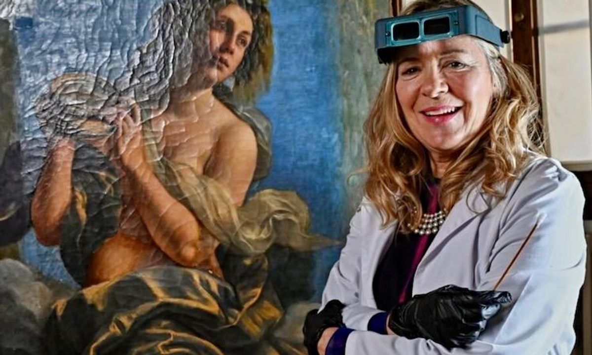 Censored woman painter Artemisia laid bare in restoration