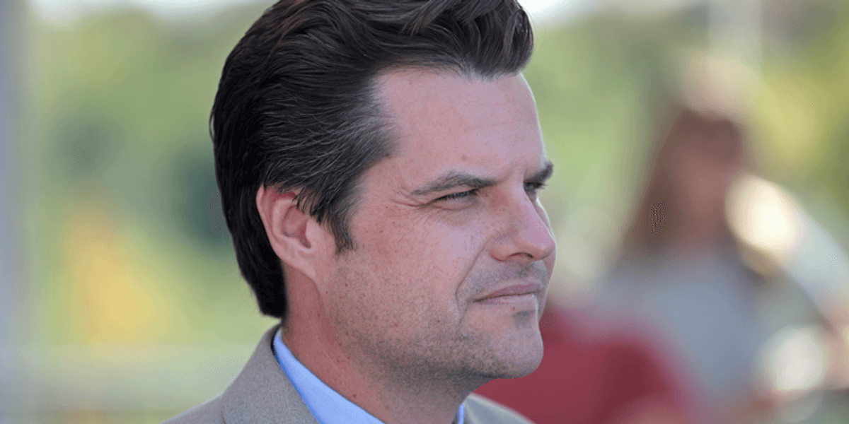 However Greenberg: `How is Matt Gaetz still in Congress?`...