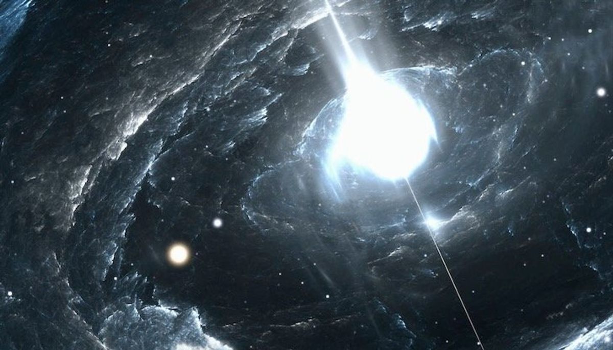 Flip-flopping magnetic fields hint at a solution for puzzling fast radio bursts from space