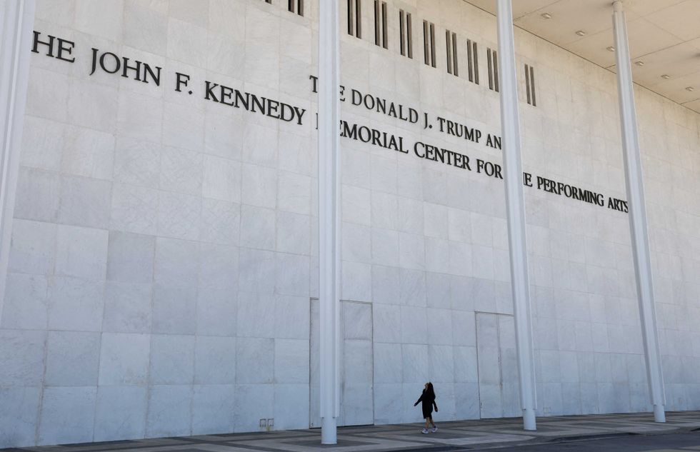 Trump's name erased from online logo for Kennedy Center