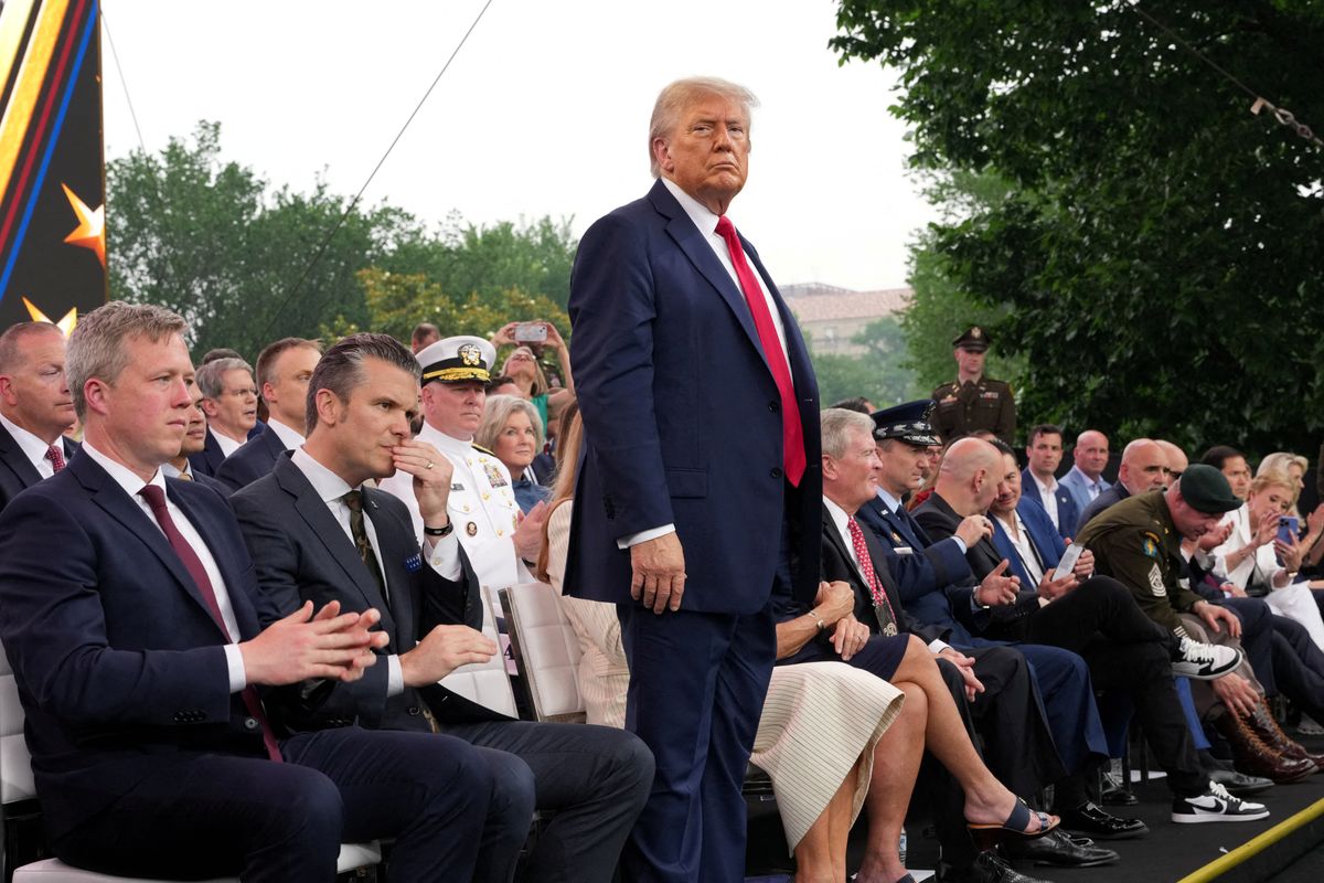 'He sulked, he slouched': Analyst claims 'puny' parade left Trump miserable