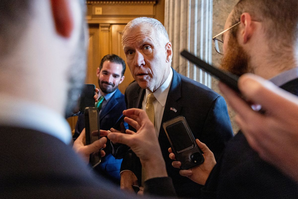 Thom Tillis touts 'trailer park' past as outgoing senator tough talks Trump