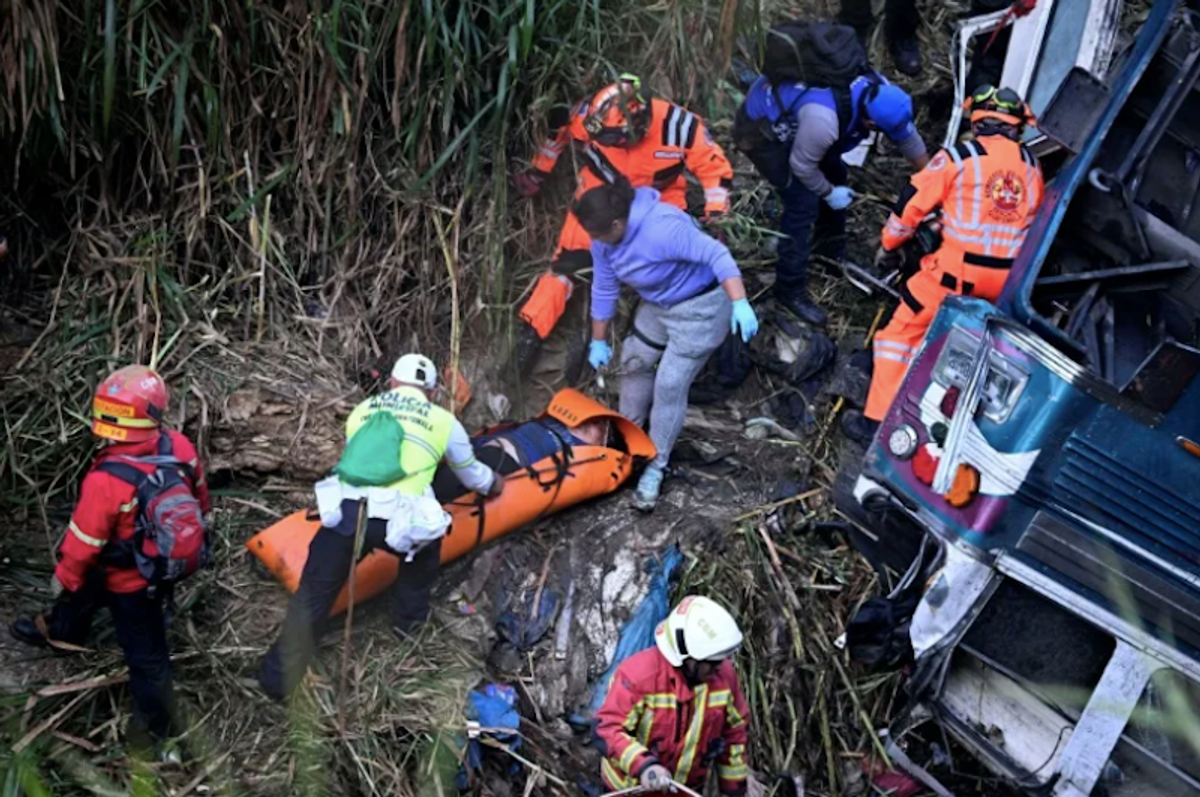 At least 51 dead after Guatemala bus plunges into ravine