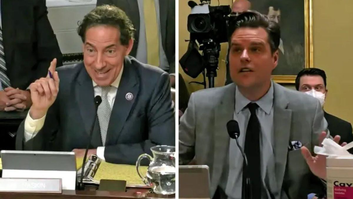 Fireworks erupt in the House Rules Committee as Jamie Raskin grills Matt Gaetz over Trump’s election fraud claims