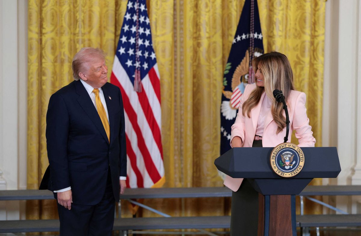 Crowd bursts into laughter as Melania Trump tries to tout husband's empathy