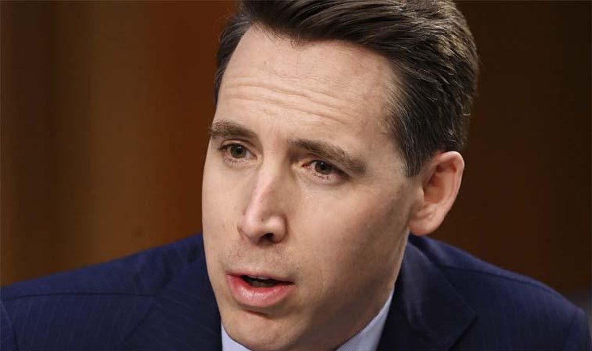 Manhood does not require an argument — yet Josh Hawley keeps arguing