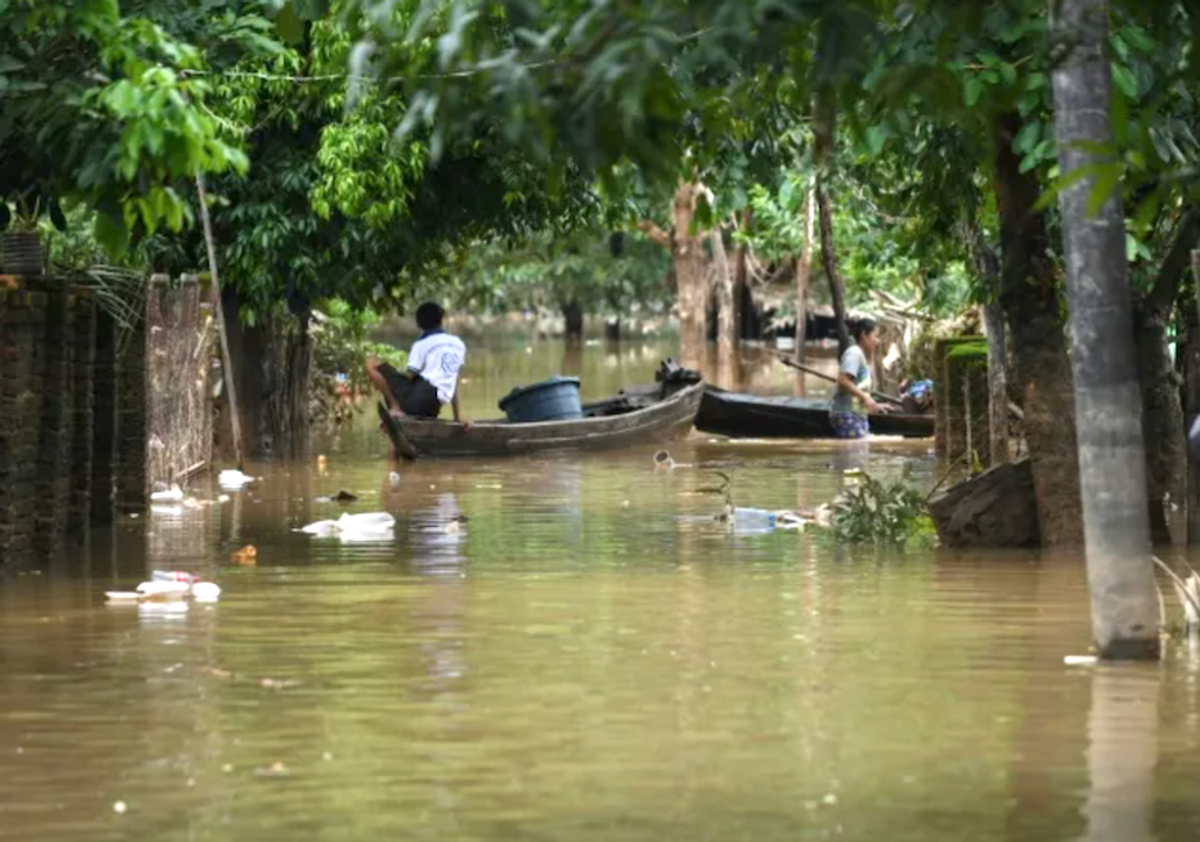 Five dead, 40,000 evacuated as monsoon floods hit Myanmar