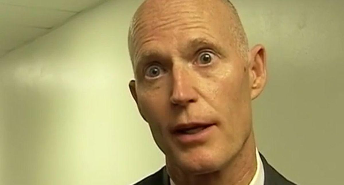 Rick Scott botches first attempt to lead CPAC attendees in Pledge of Allegiance