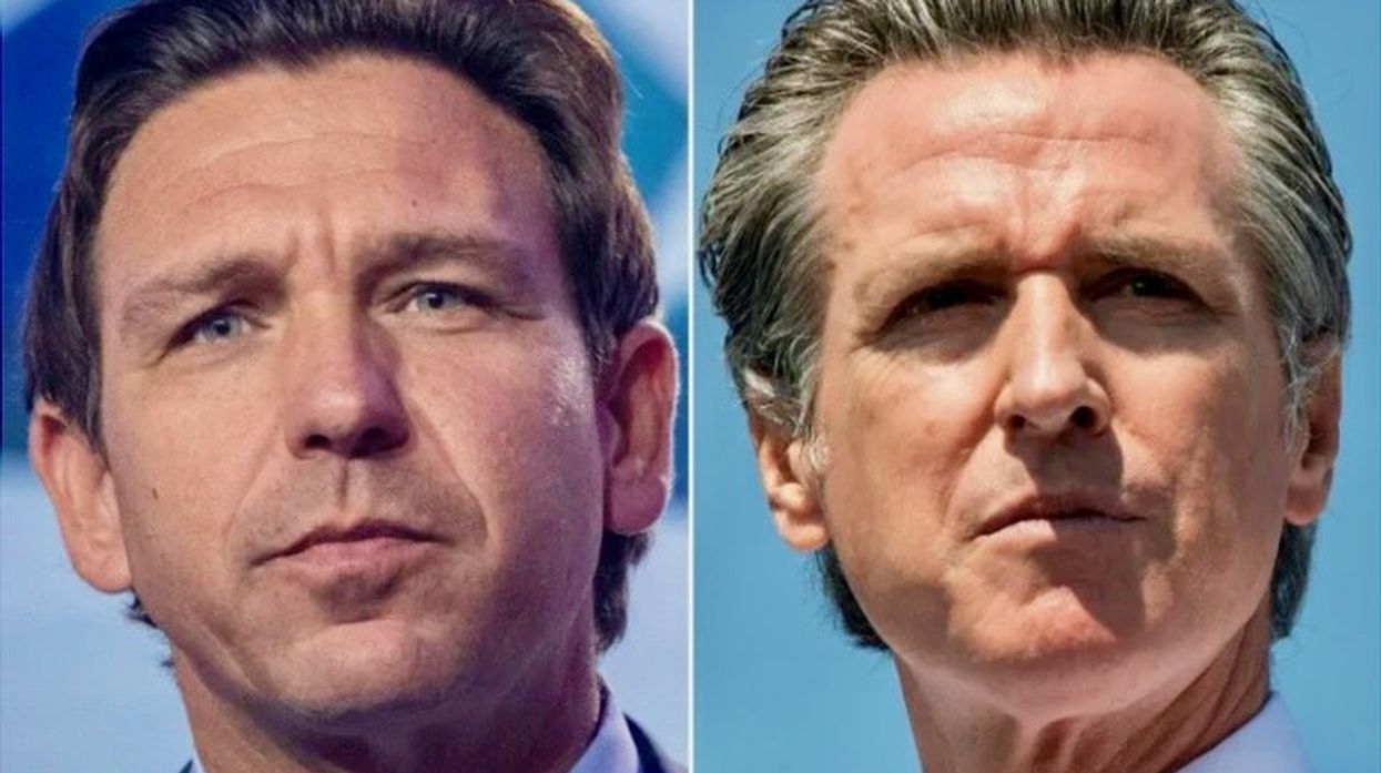 Red and blue America square off in clash of the governors