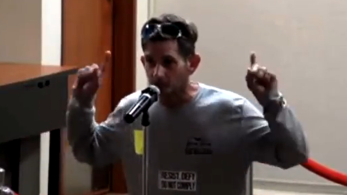 WATCH: QAnon fan accuses Florida school board of using masks to commit child trafficking