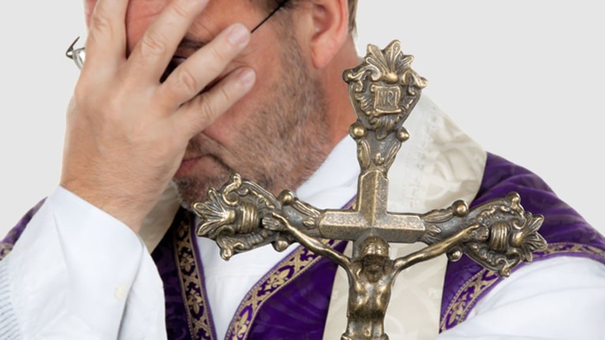 Priest who had threesome with dominatrixes on church altar pleads guilty to felony obscenity