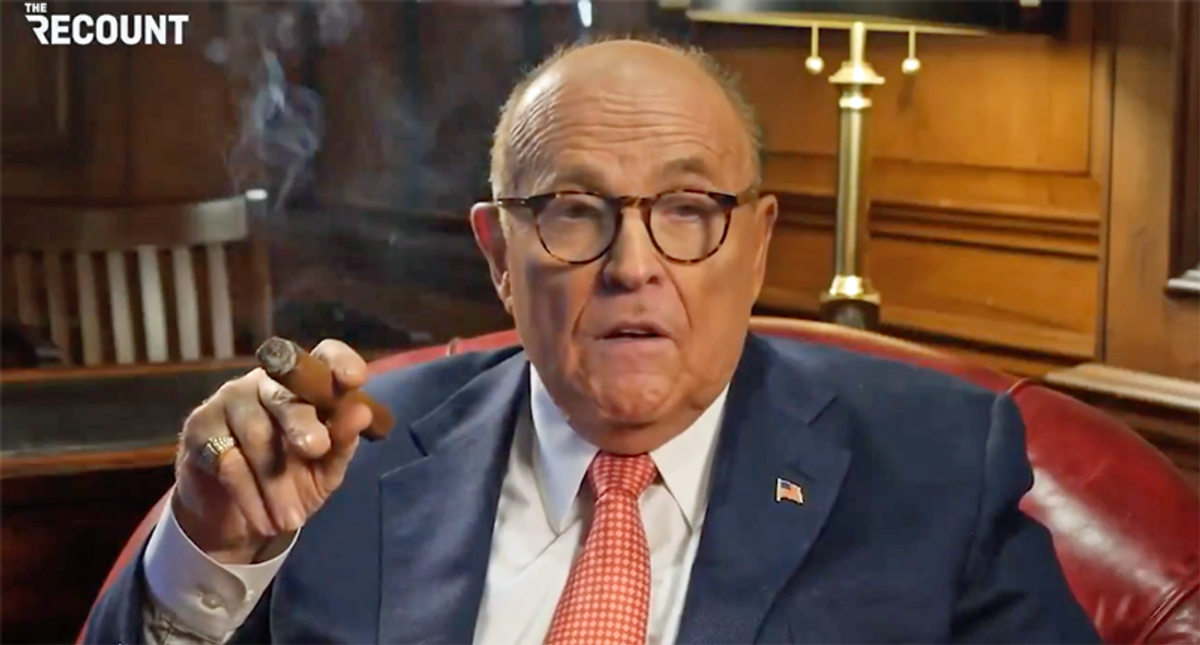 WATCH: Giuliani said ‘tell them Rudy sent you’ -- and Showtime’s ‘The Circus’ did just that