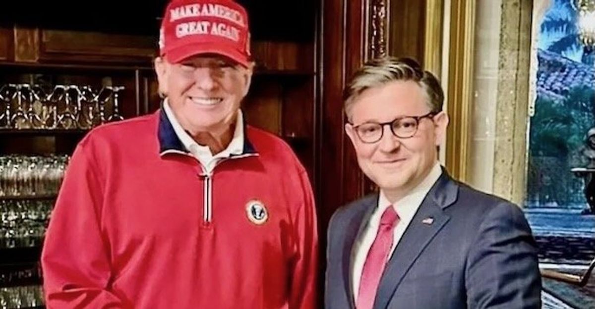 ‘Campaigning for Trump at his criminal trial’: Johnson blasted for going to NYC courthouse