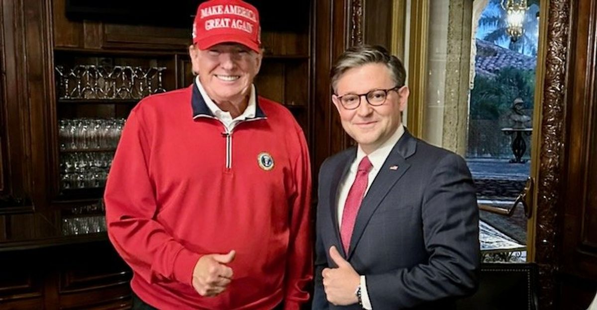 'Kicking and screaming' Mike Johnson accused of trying to 'eat up the clock' for Trump