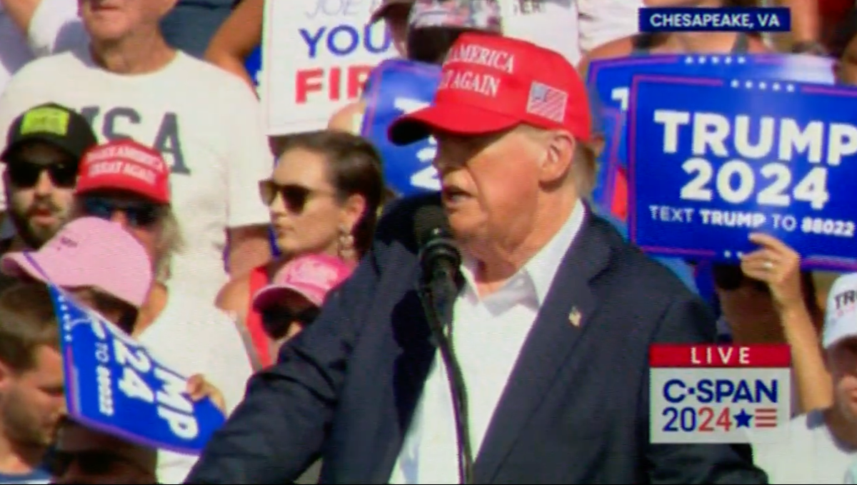 'Feeble' Trump conjoins GOP 'backstabber' and challenger as he praises 'Bob McGuire'