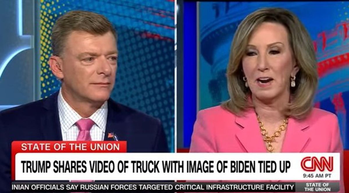 Trump aide defends ex-president's violent imagery — and gets schooled by fellow Republican