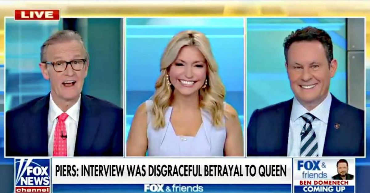 ‘White privilege power hour’: Fox & Friends ‘tone deaf’ hosts slammed for ignoring racism in Meghan and Harry story