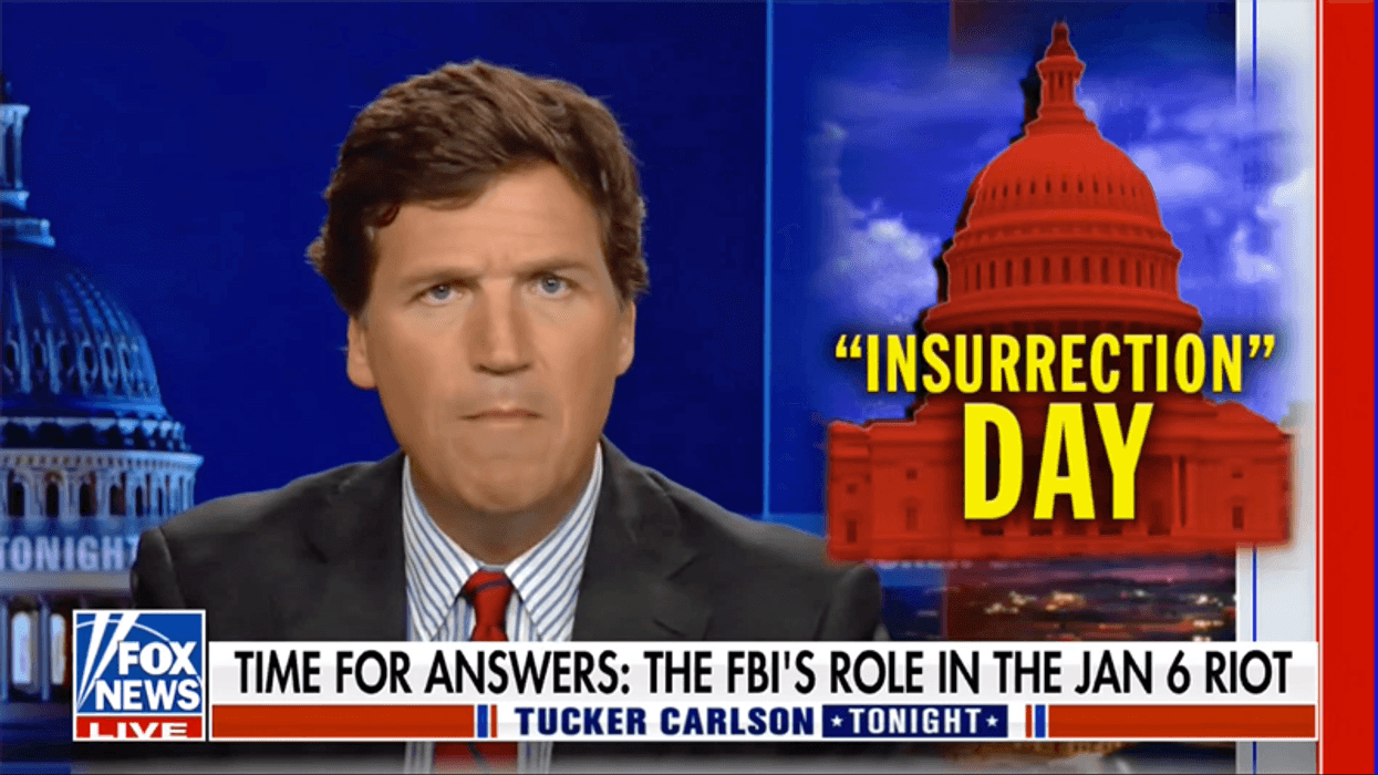 Tucker Carlson doubles down on crackpot conspiracy theory FBI was really behind Trump's insurrection