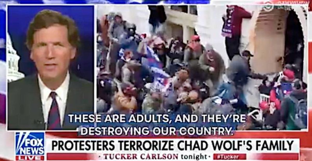 ‘The Daily Show’ uses Fox News hosts attacking BLM protests -- but with Jan. 6 insurrection footage