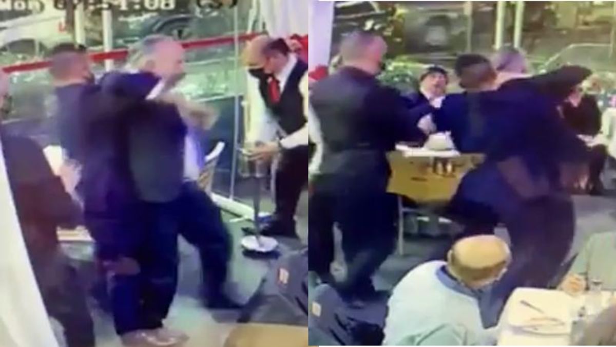 WATCH: Retired judge dragged out of GOP donor party in a headlock after becoming 'belligerent'