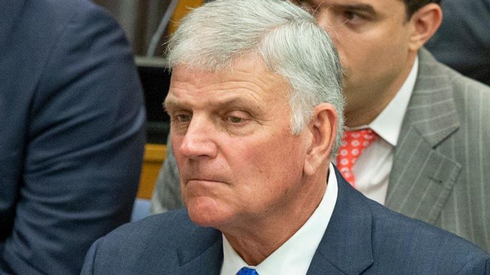 'Blasphemous': Franklin Graham ripped for defending Trump's Jesus image 'with Satan'