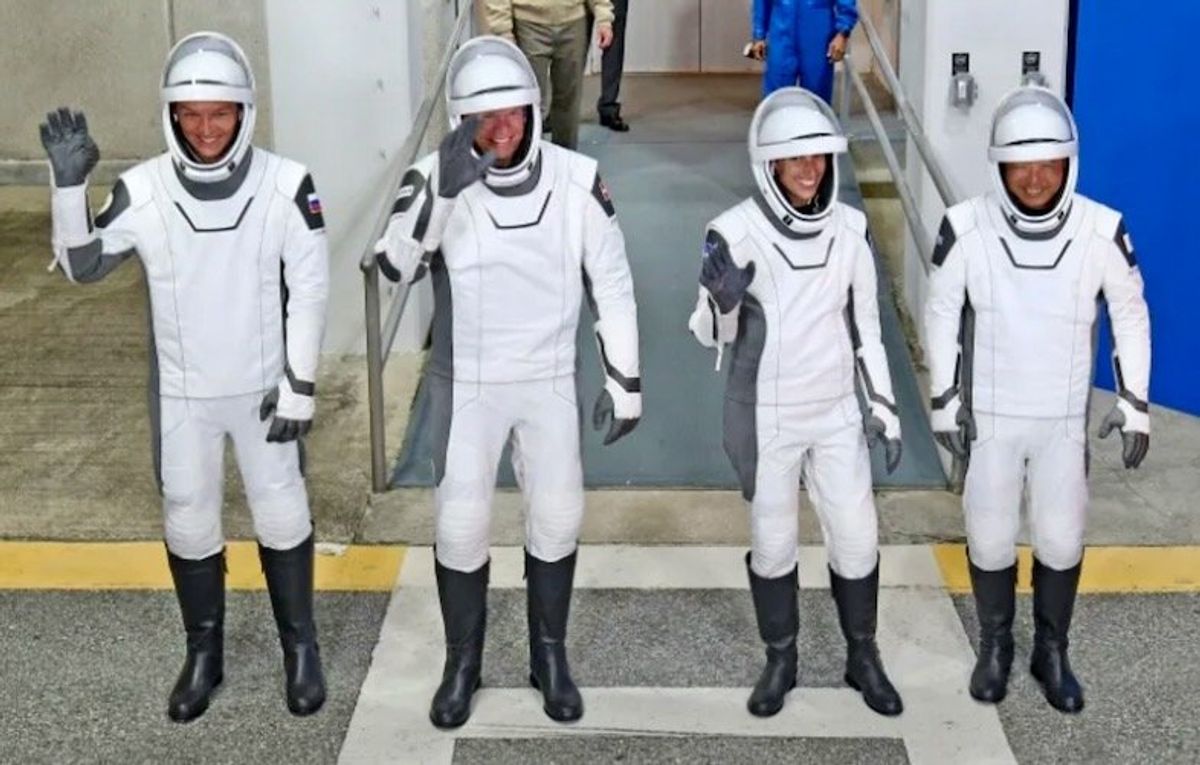 Space station crew bound for Earth