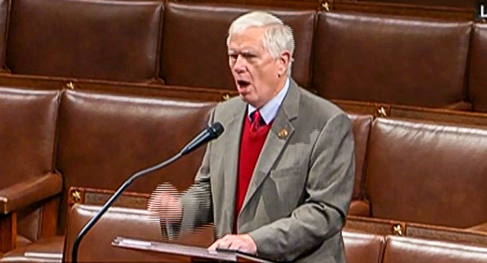 GOP congressman blames 'ANTIFA fascists in backwards MAGA hats' after Trump supporters storm the Capitol