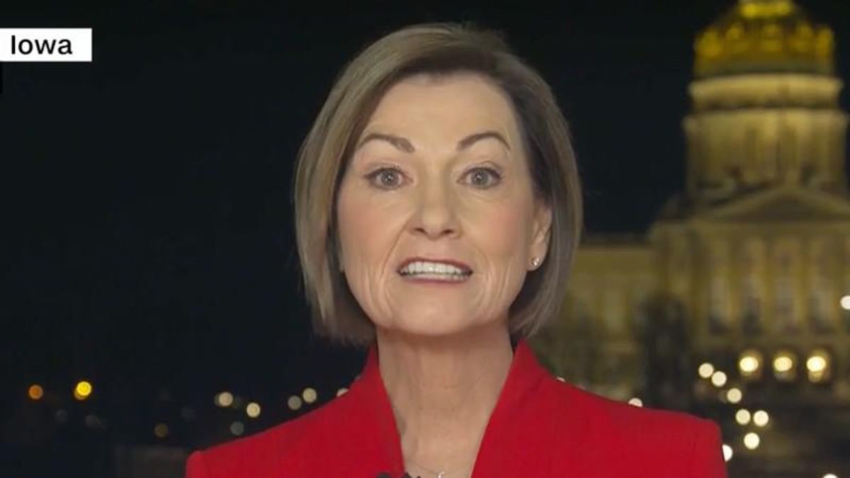 Kim Reynolds began GOP's SOTU response with iPhone going off — and it just got worse from there: reports