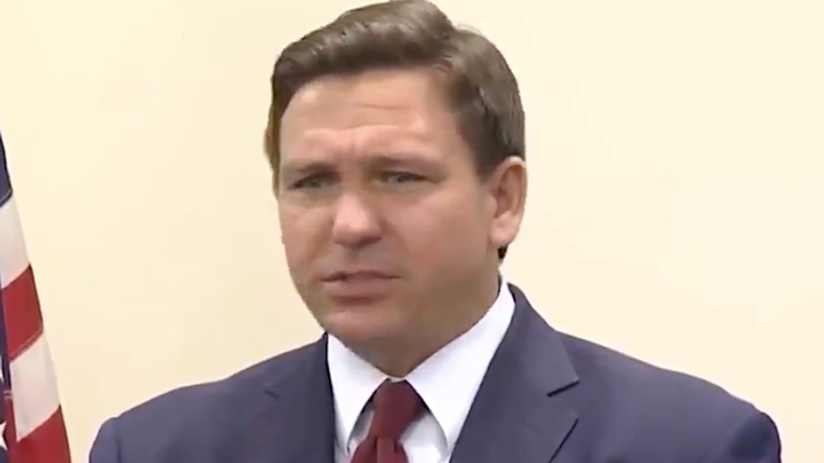 Ron DeSantis laments the politicization of masks -- which he's fought throughout the pandemic