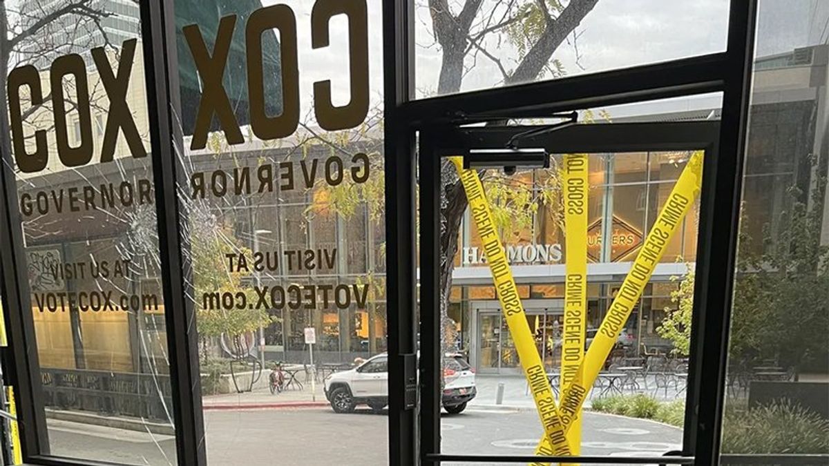 UT Gov. Cox's campaign HQ vandalized — and person of interest arrested in 'mental episode'