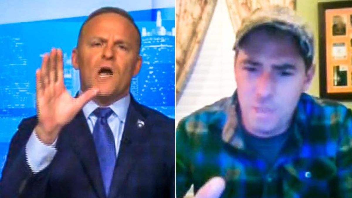 'Cut him off now!' Newsmax host goes berserk on Army veteran after he mildly criticizes Trump