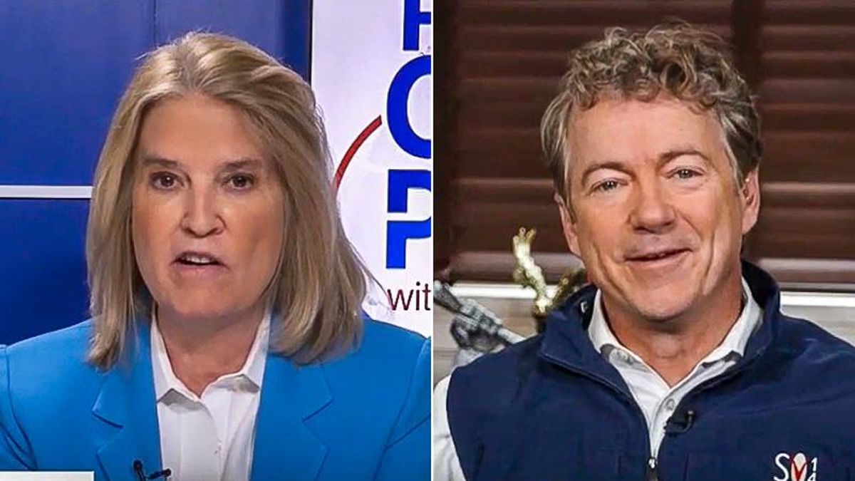 WATCH: Rand Paul laughs out loud about not wearing a mask on the Senate floor