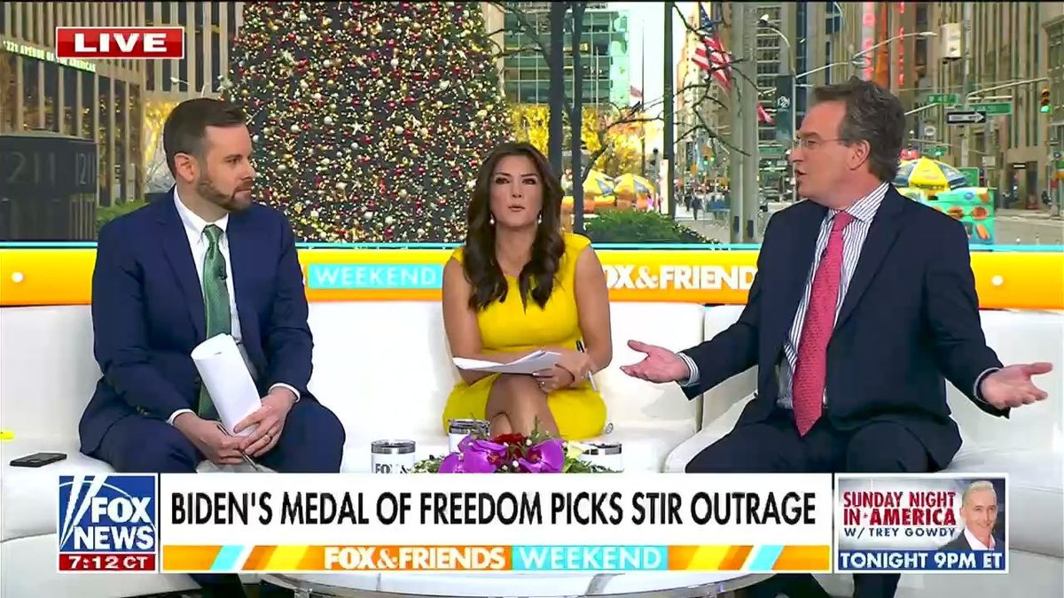 'Sociopathic': Fox News hosts outraged Biden gave George Soros same award as Rush Limbaugh