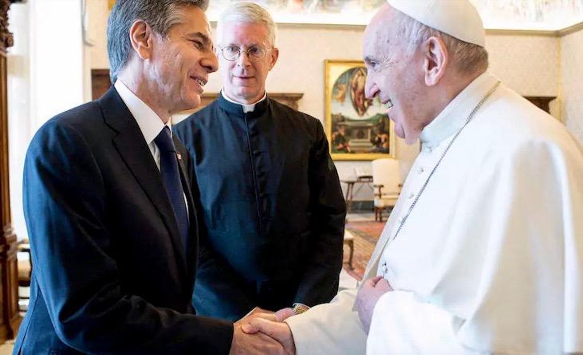 Blinken meets pope as US bishops campaign to deny Biden Communion