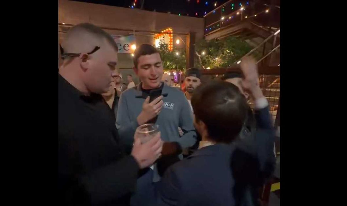 Laughter as viral video shows far-right slap fight: 'These are the MAGA alpha men???'