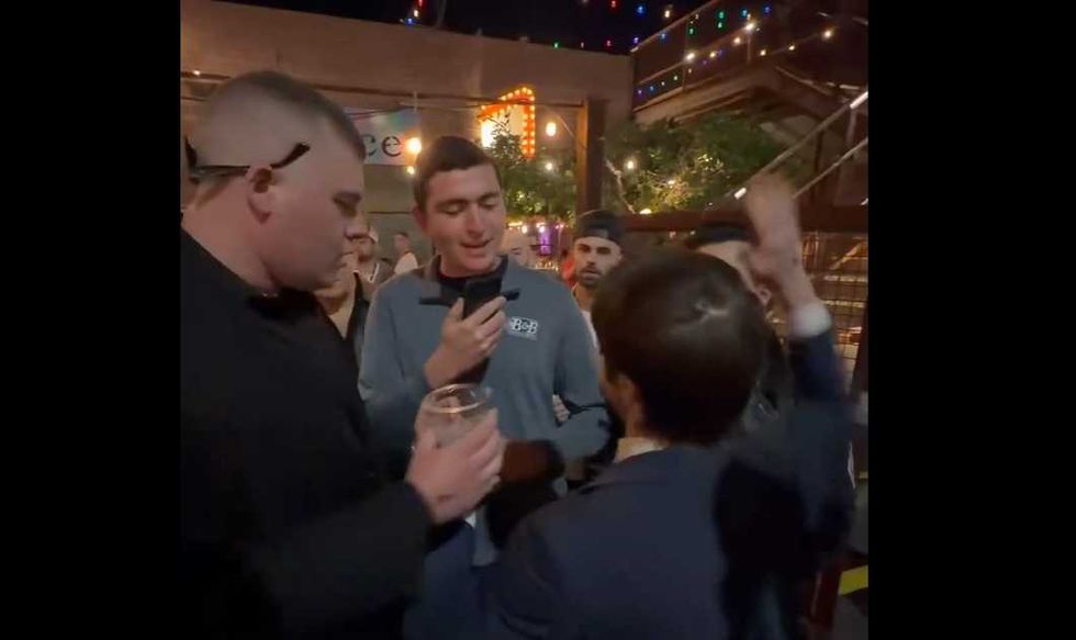 Laughter as viral video shows far-right slap fight: 'These are the MAGA alpha men???'