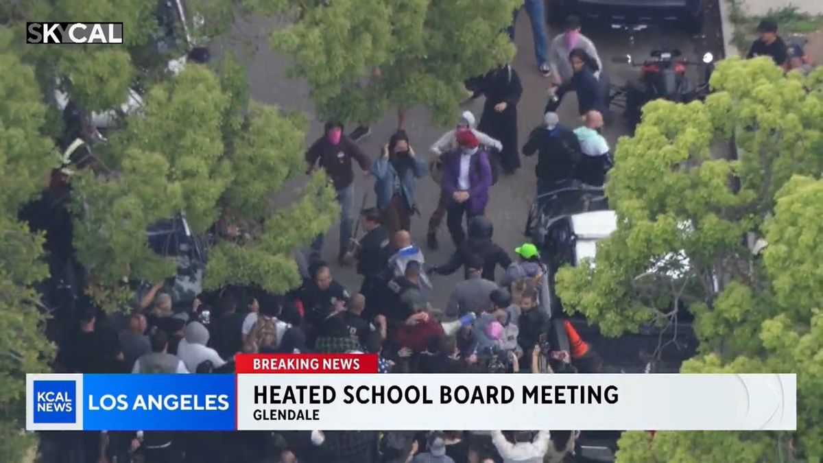 Violence erupts amid protest over California school board's Pride vote