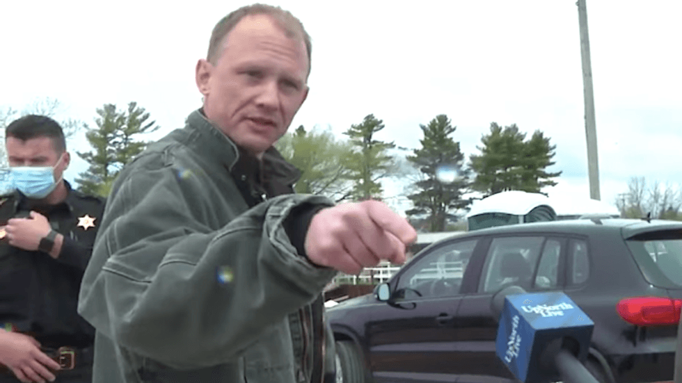 WATCH: Heckler spits on TV news crew after ranting at Michigan Gov. Gretchen Whitmer