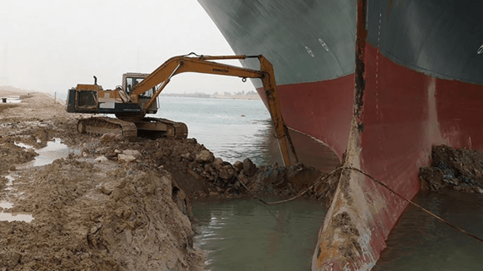 QAnon fans have created a bizarre new conspiracy theory about the stuck Suez Canal boat
