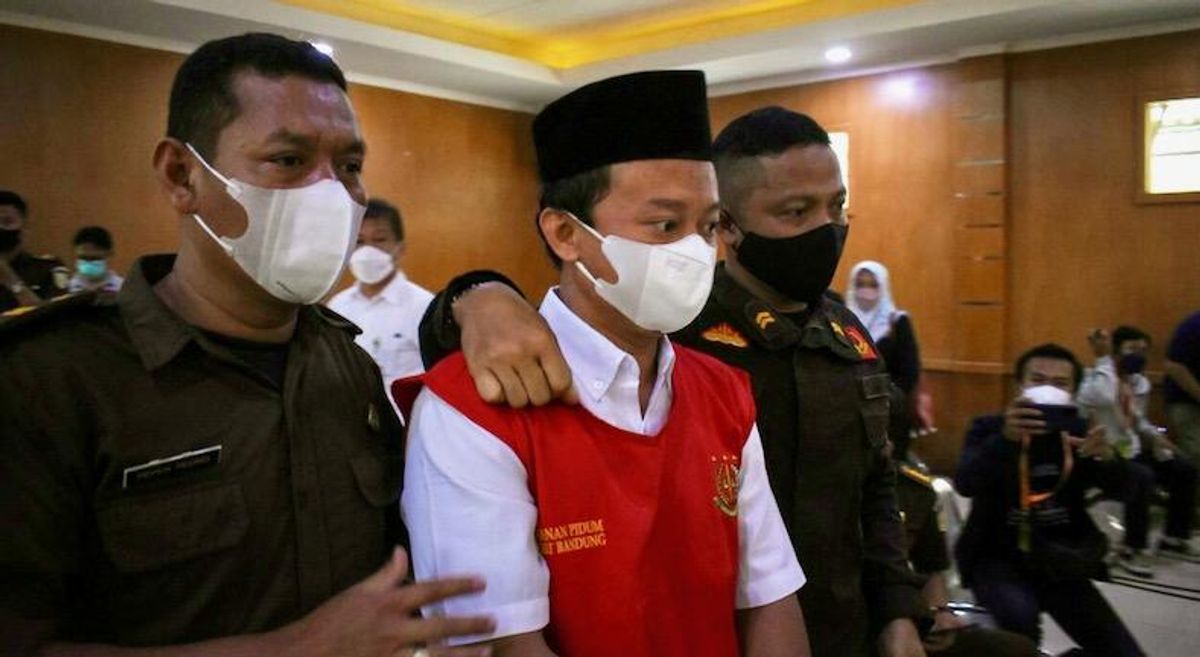 Indonesian teacher sentenced to death for raping 13 students