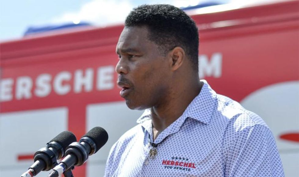 Raphael Warnock and Herschel Walker clash in Georgia's Senate debate