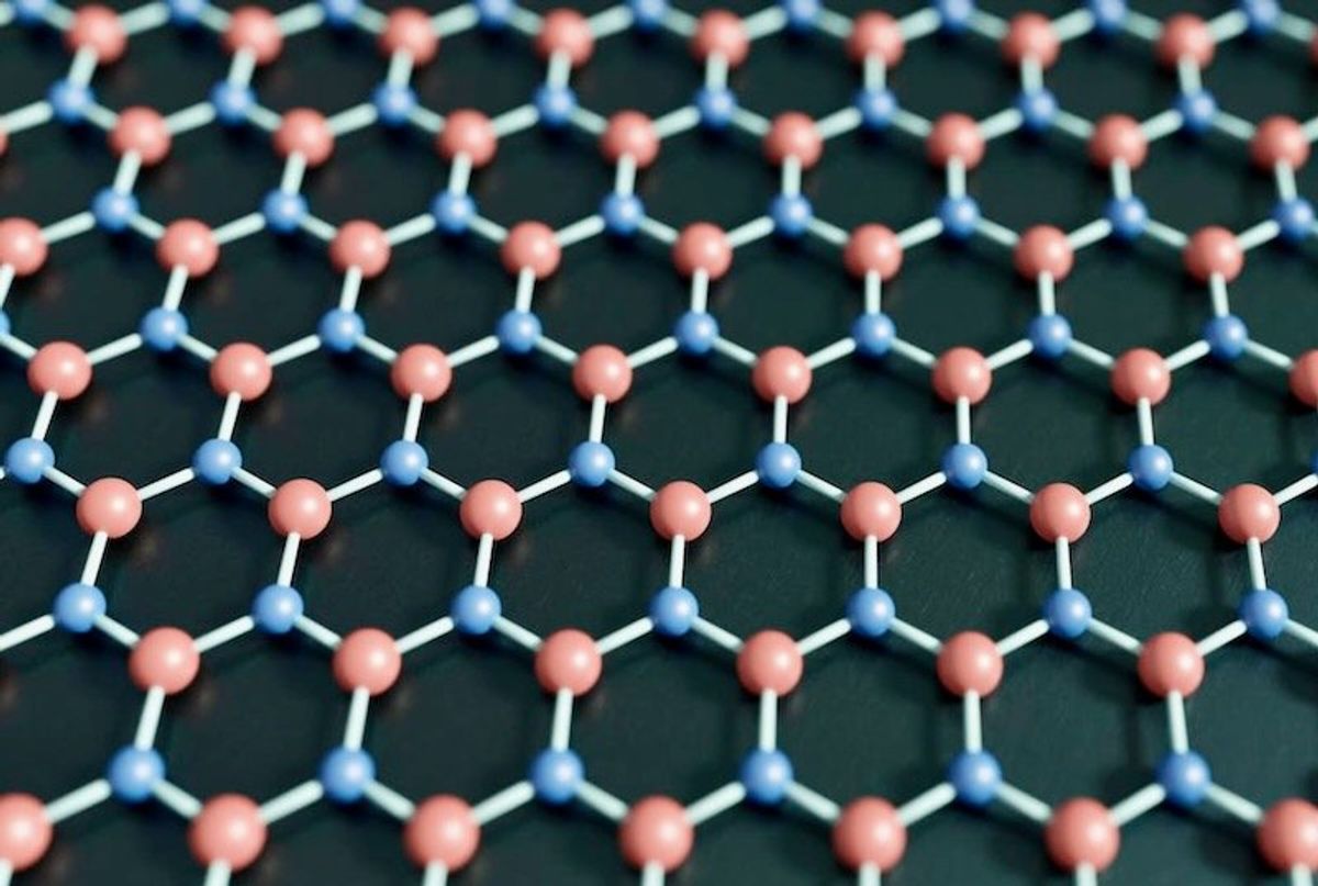 Mixing two types of molecular boron nitride may create a hybrid