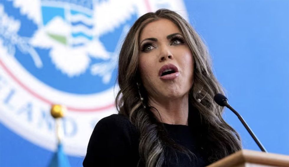 Kristi Noem's bronze statue ceremony devolves into a merciless roast
