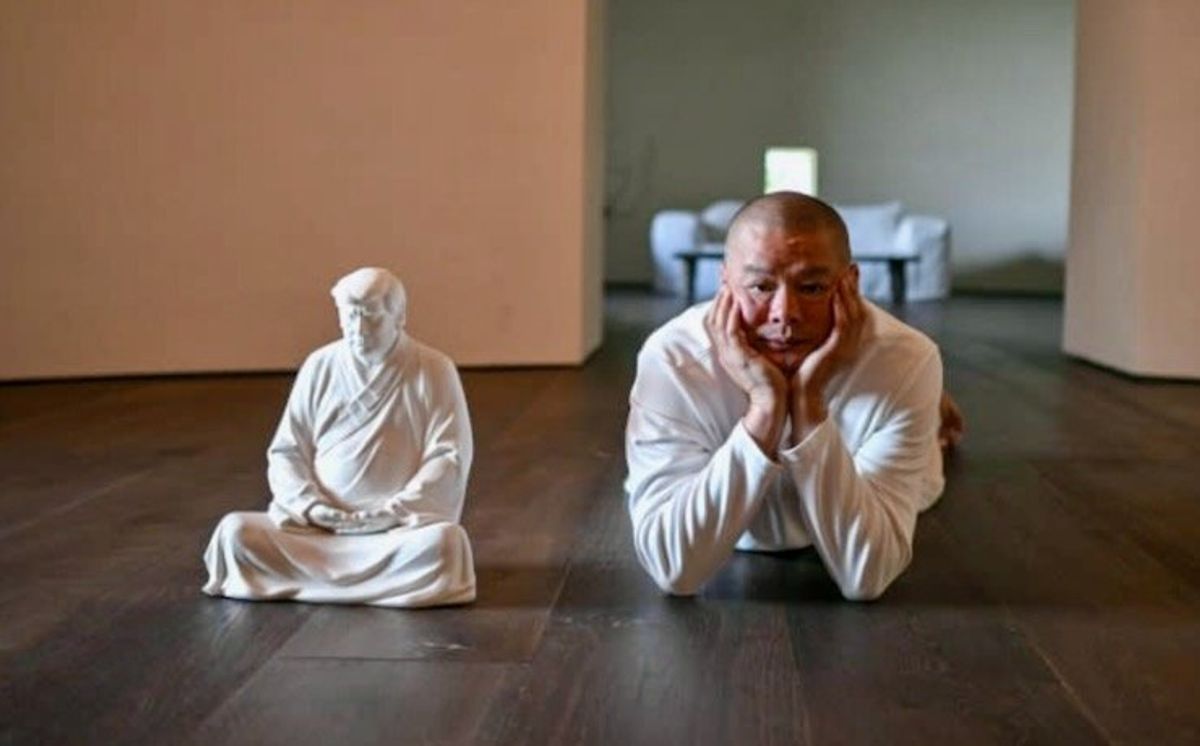 Chinese artist cashes in on Buddha-like Trump statues