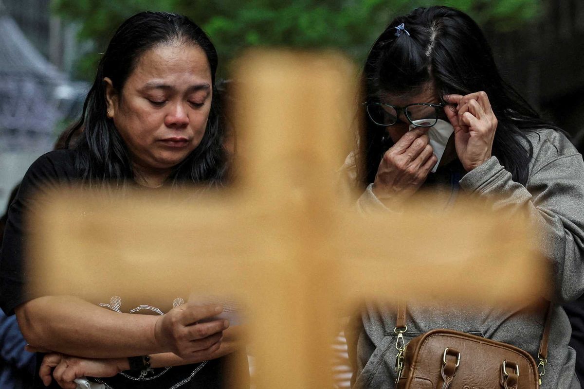 Hong Kong mourners