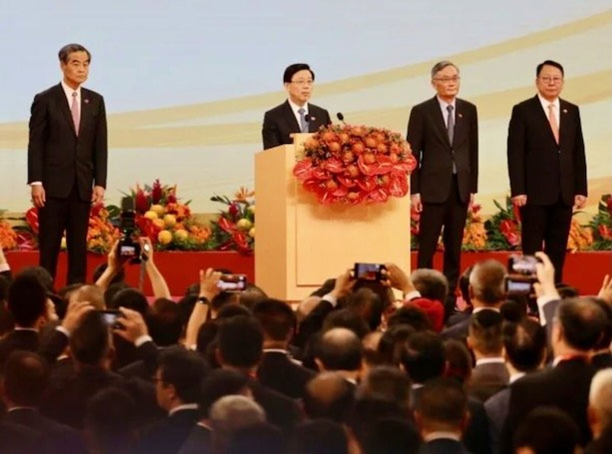 Hong Kong leader warns of 'resistance' on handover anniversary