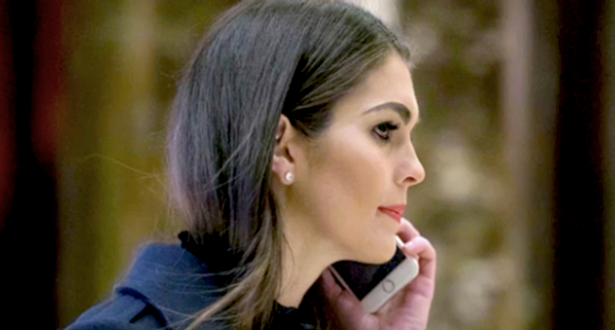 Hope Hicks bashed for taking 'the easy way out' of White House chaos in Stephanie Grisham's new book