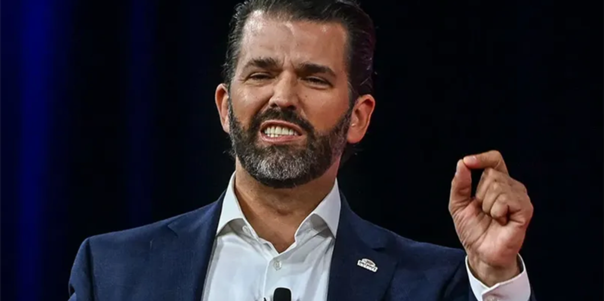 Donald Trump Jr. event clears out after he's more than two hours late