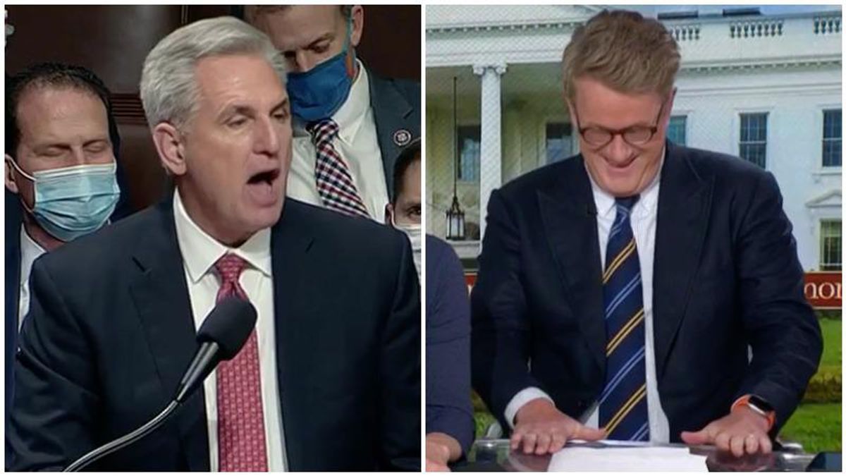 'Not sure what Kevin was getting at': MSNBC's Morning Joe hoots with laughter at hours-long McCarthy speech